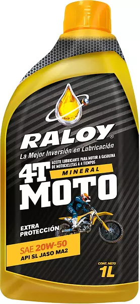 Raloy Cuatro Tiempos Ma2 Sae 20w-50 - Cuarto