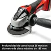 Minipulidora Inalámbrica 8500 Rpm Te-Ag 18/115 Li-Solo