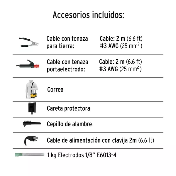 Soldadora Inversora, 160 A, Bi-Voltaje 127/220 V, Pretul