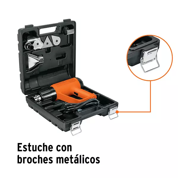 Pistola De Calor 2000w Con 9 Accesorios, Truper Pro