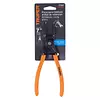 Pinza Punta Recta 7" Para Cerrar Anillos, Mango De Pvc