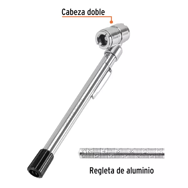 Calibrador De Presión 160 Psi Cabeza Doble, Truper