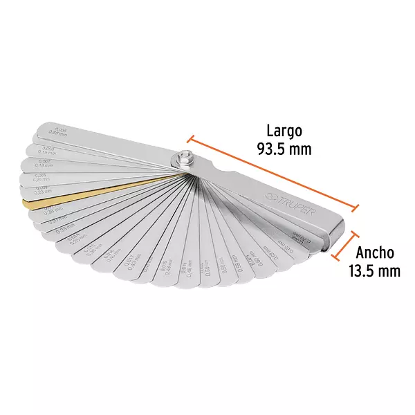 Calibrador De 32 Hojas Std / Mm, Truper