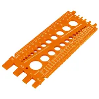 Regleta Medidora De Tuercas Y Tornillos, 22 Cm, Truper